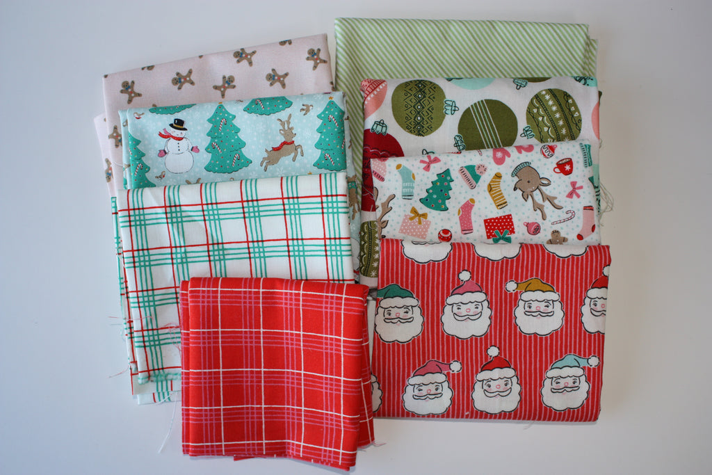 Sweet Christmas Scrap Bag - 7.6 oz Nostalgic Holiday Fabric | Designer Scraps| Quilting Cotton