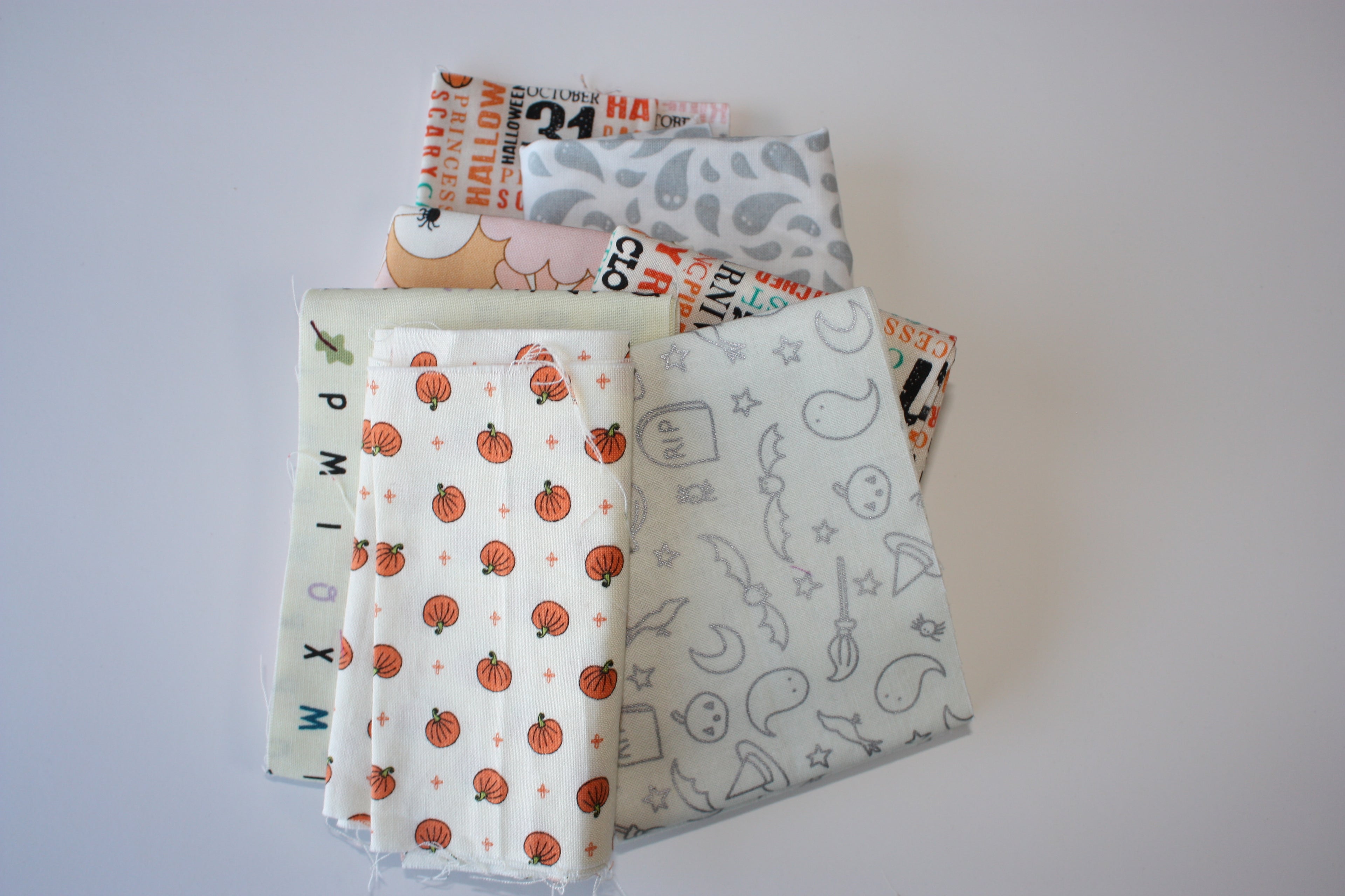 Halloween Low Volume Scrap Bag - Designer Fabrics