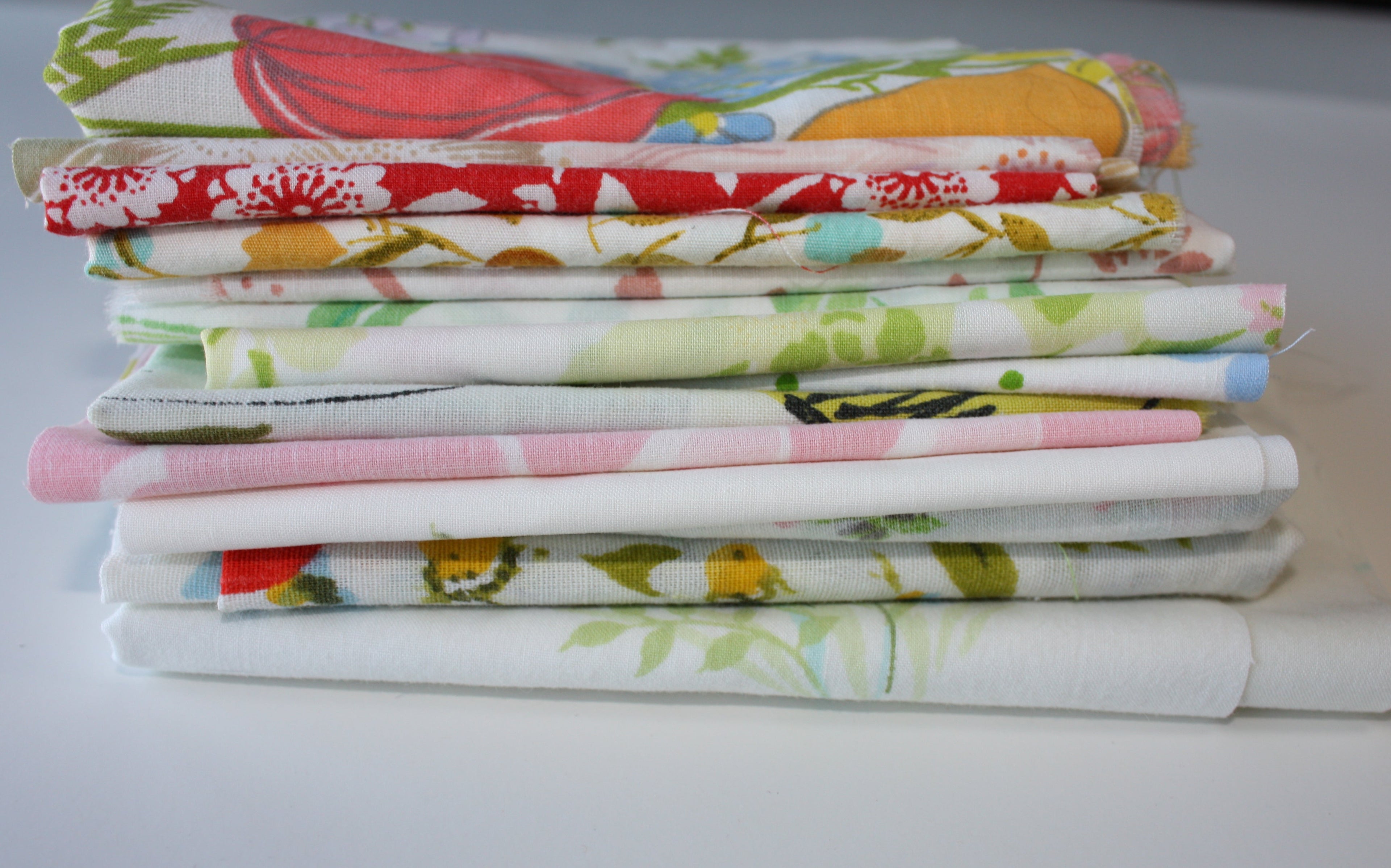 Vintage Sheet Scrap Bag Floral