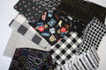 Black Scrap Bag - Designer Fabric Mix for Modern Quilting