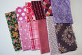 Purple Scrap Bag - Curated Designer Quilting Fabric in Lavender to Plum