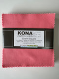 Kona Color of the Year 2017 Charm Pack- Pink Flamingo (40 Squares)