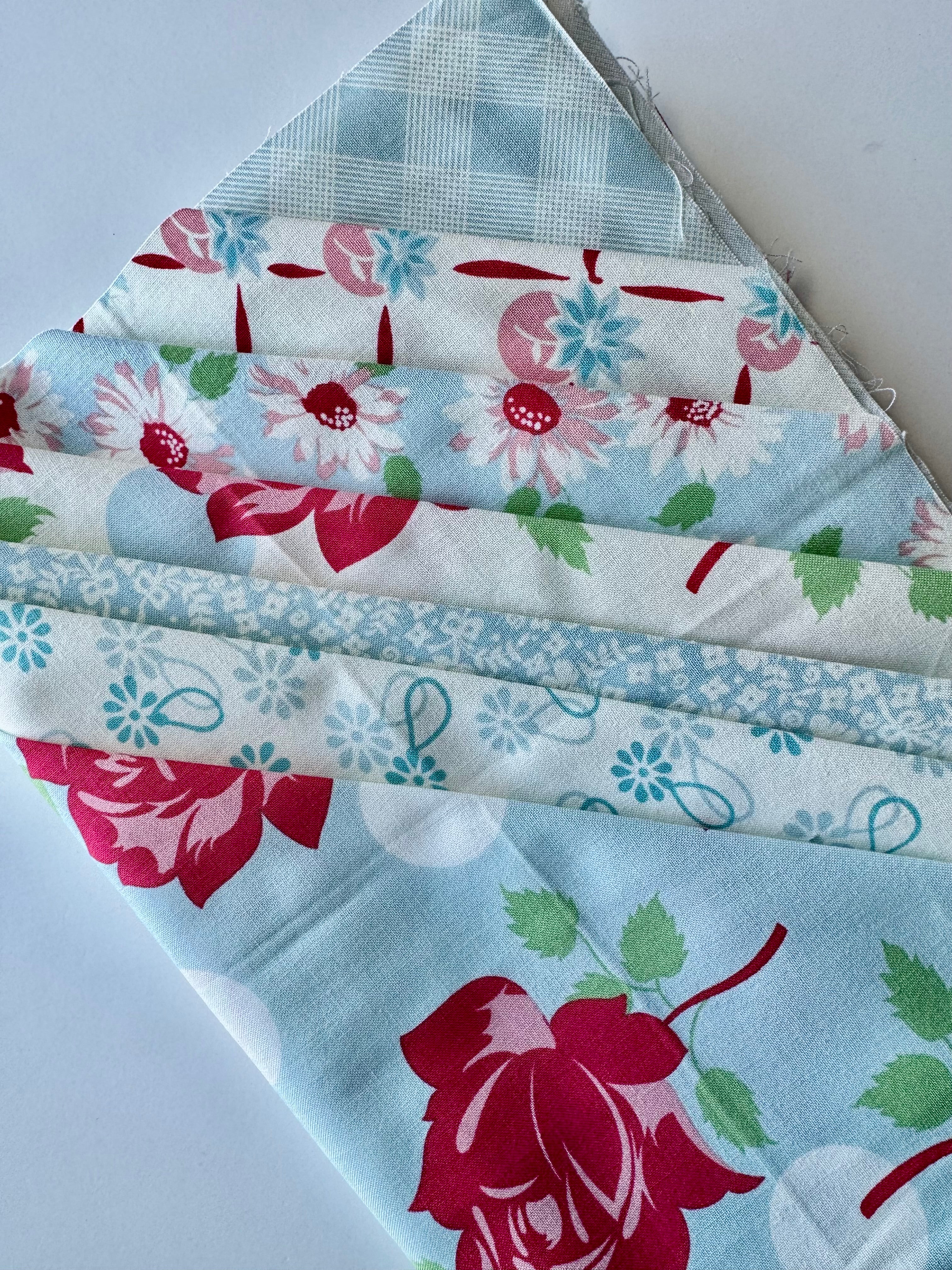Cheeky Fat Quarter Bundle - Blue Prints by Urban Chiks for Moda