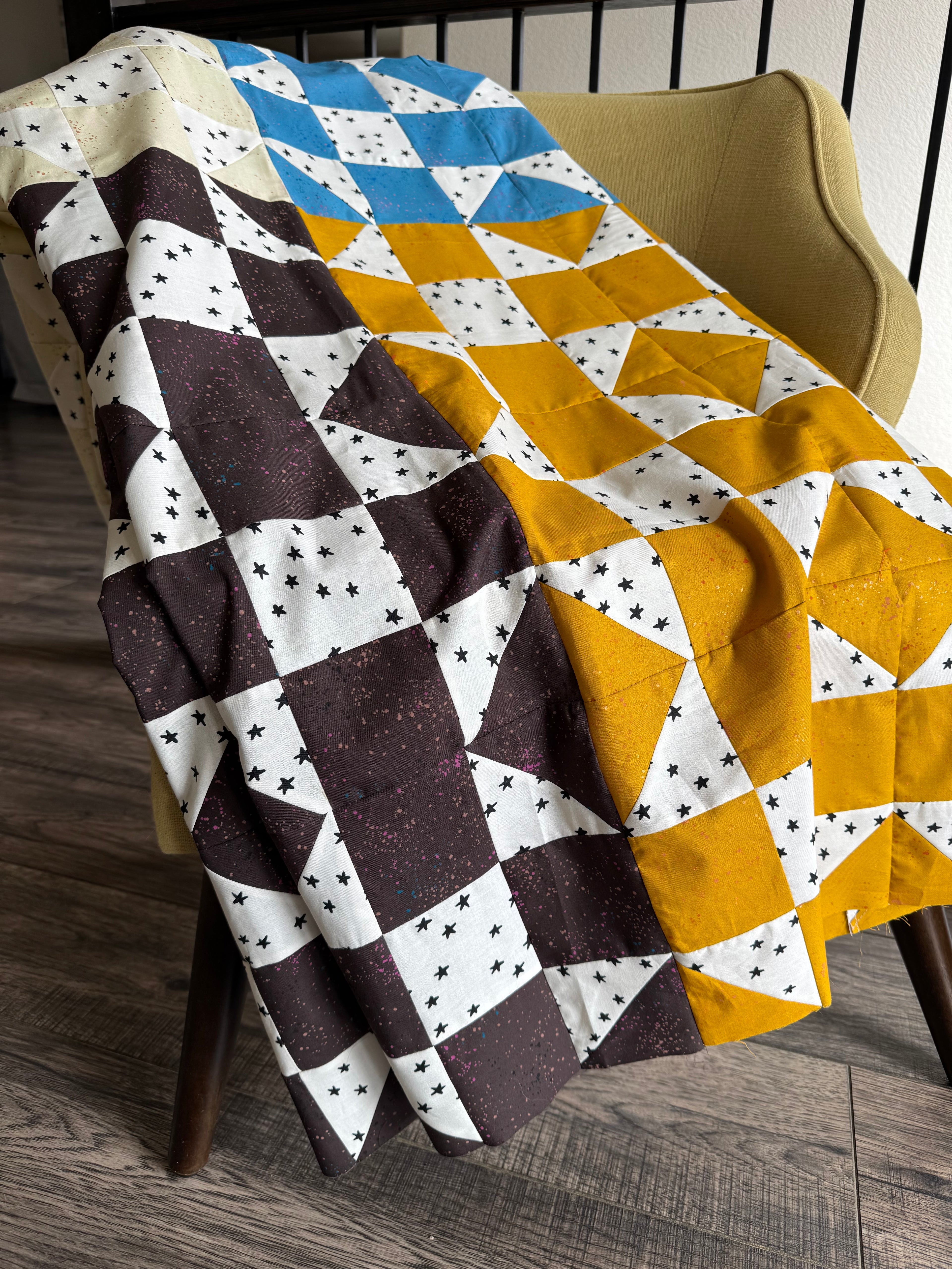 Hank Quilt Kit – Ruby Star Society Speckled Fabrics – Modern Quilt Pattern for Confident Beginners (58.5” x 58.5”)