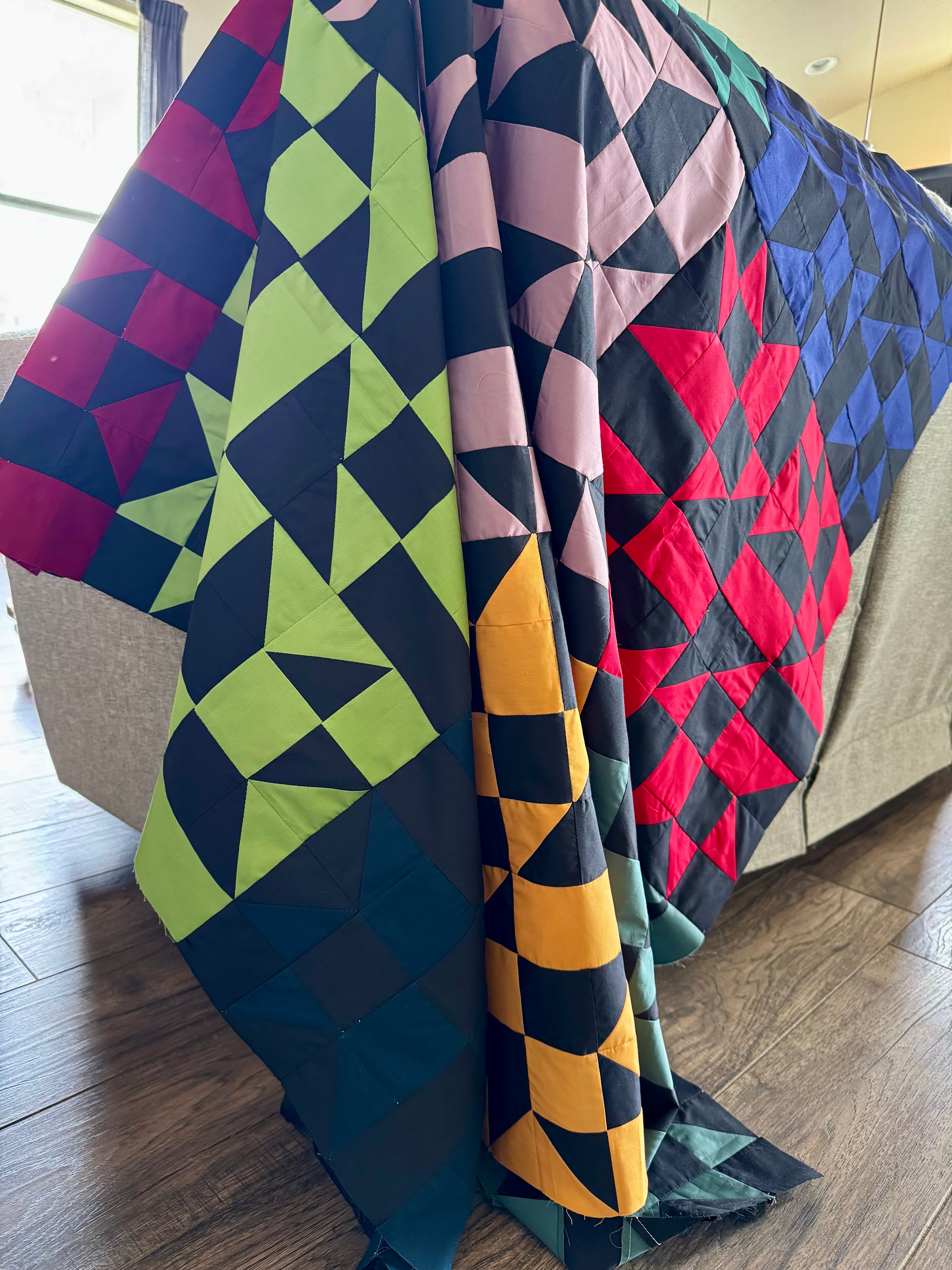 Juice Basket Quilt Pattern – Modern PDF Pattern, Fat Quarter Friendly