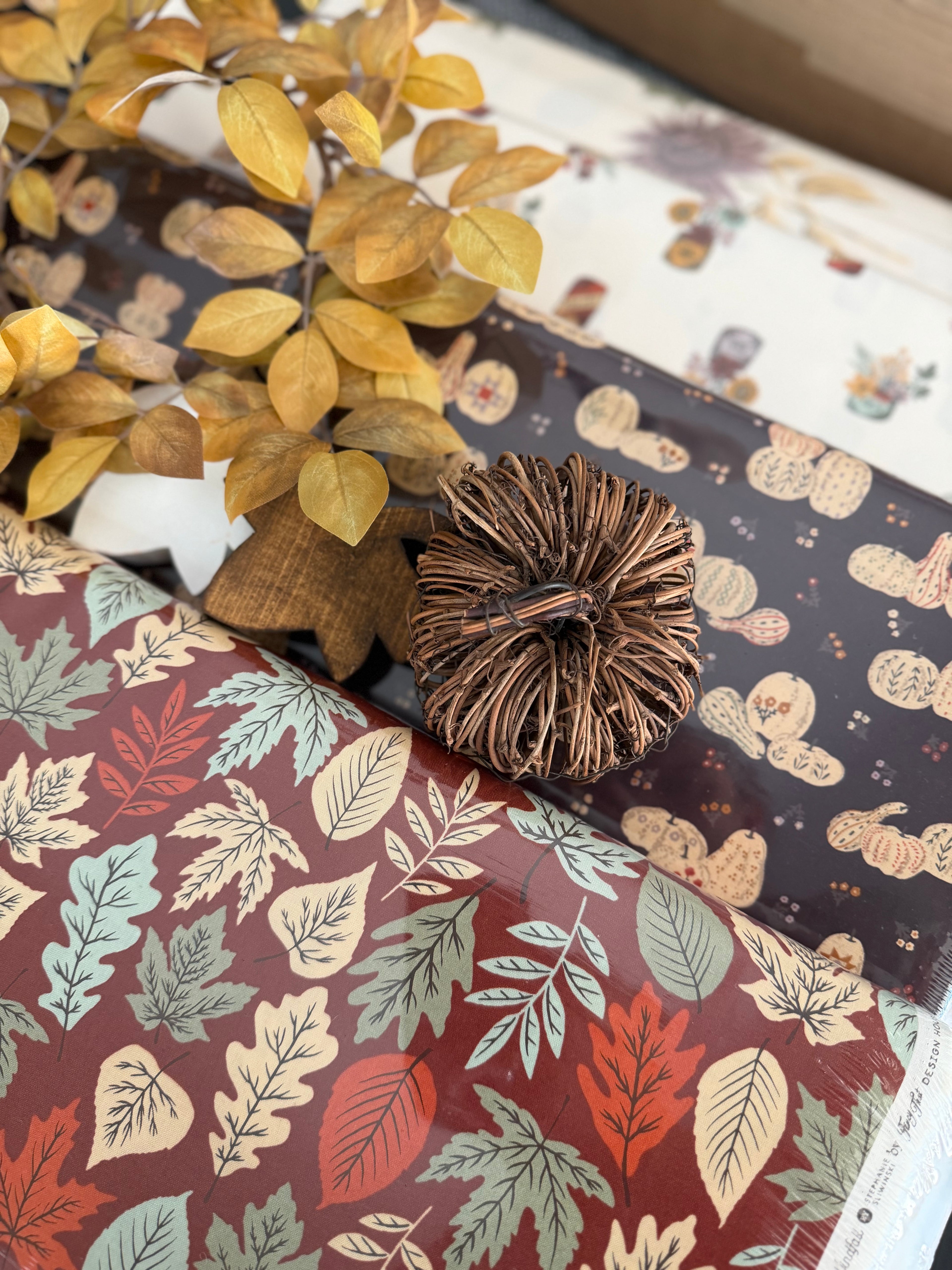 Windfall Pumpkin Patches in Merlot | Fancy That Design House | Moda