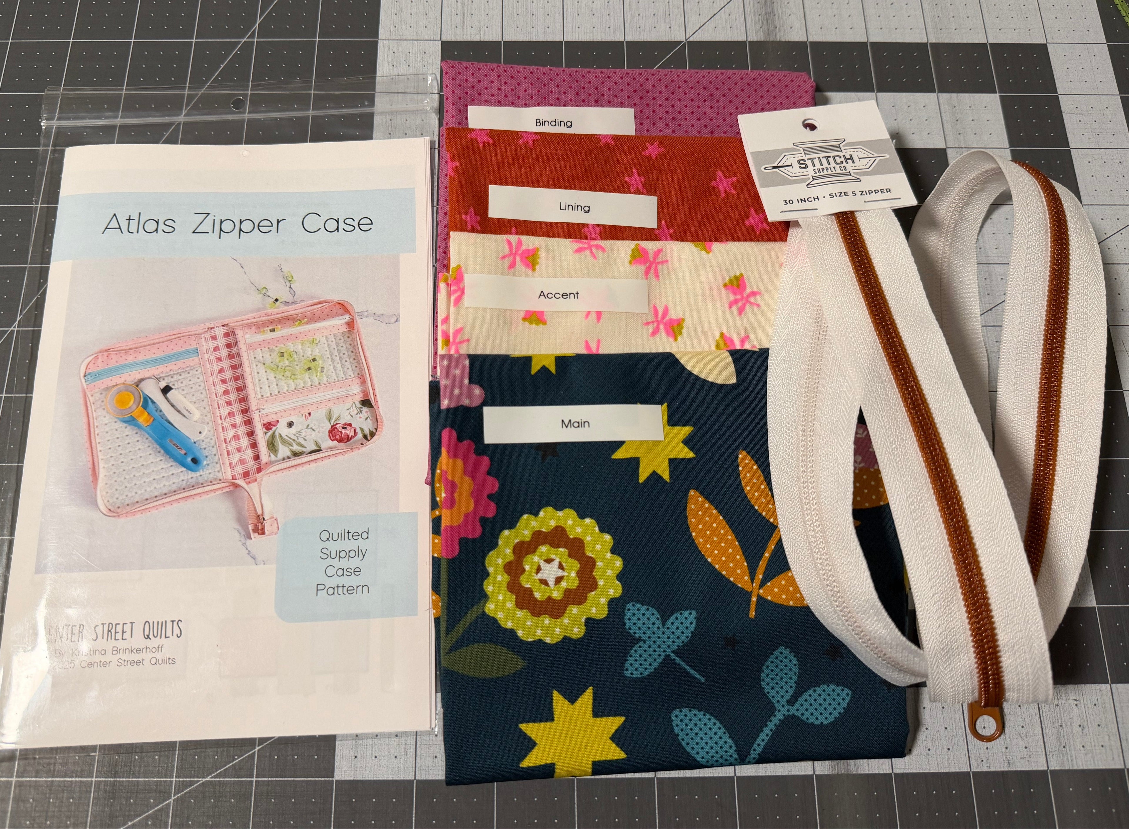 Atlas Zipper Case Kit- Mystic Fable | Center Street Quilts | Ruby Star Society