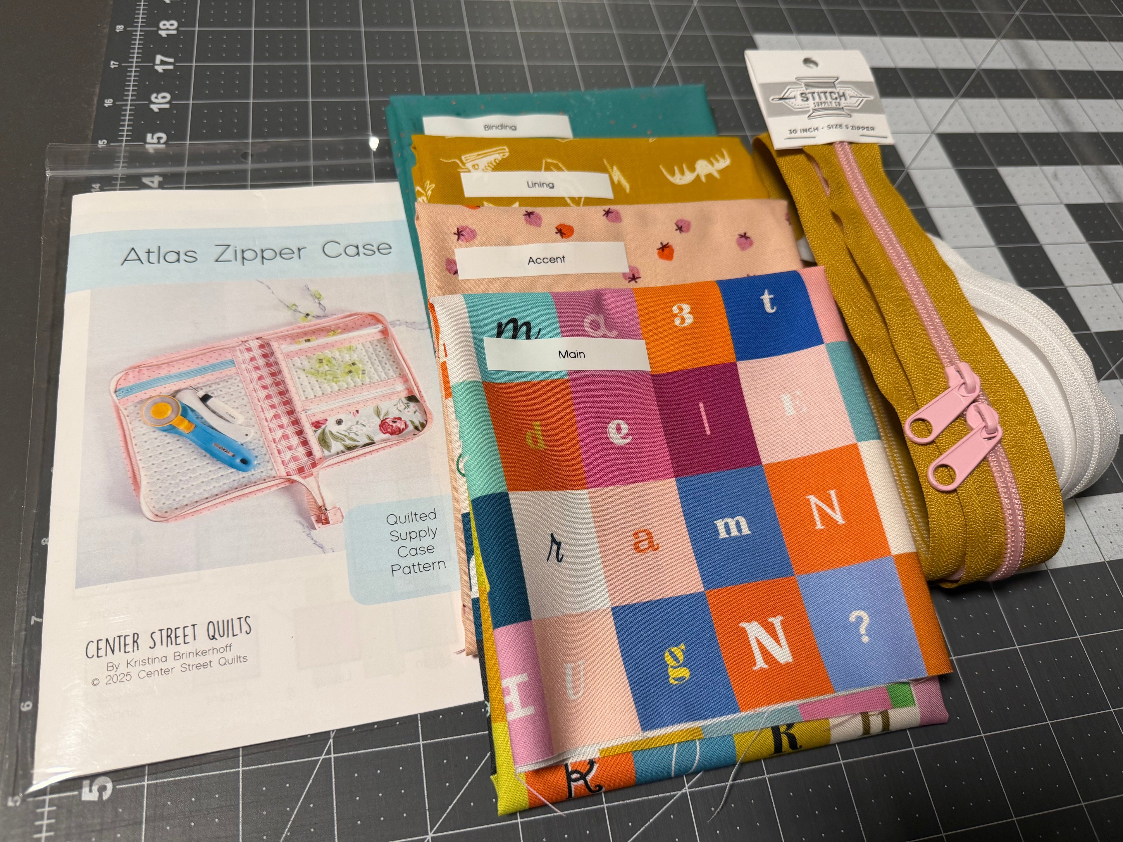Atlas Zipper Case Kit | Center Street Quilts | Ruby Star Society