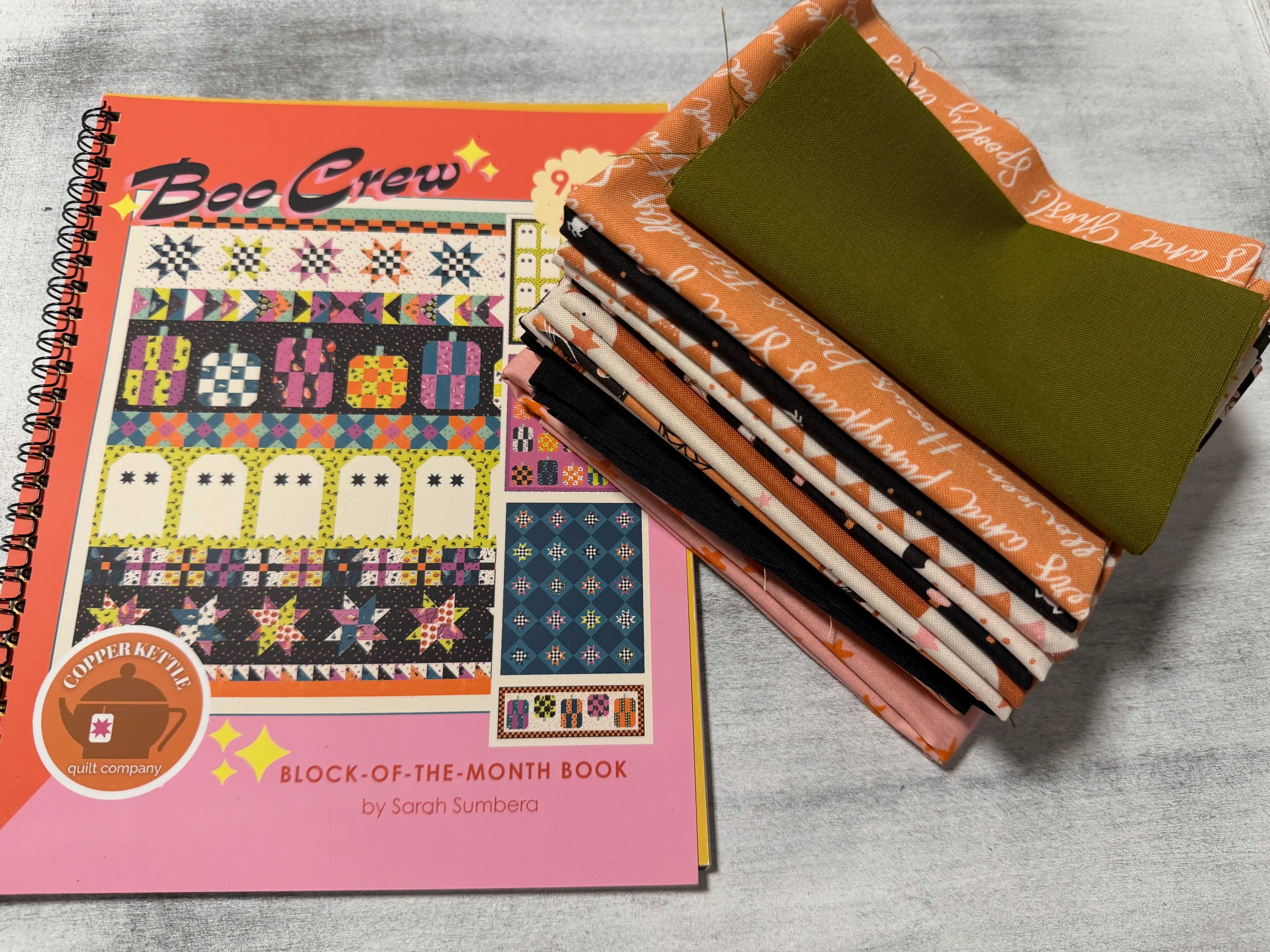 Purrs & Boos Gourd Vibes Table Runner Kit | Copper Kettle Quilt Company