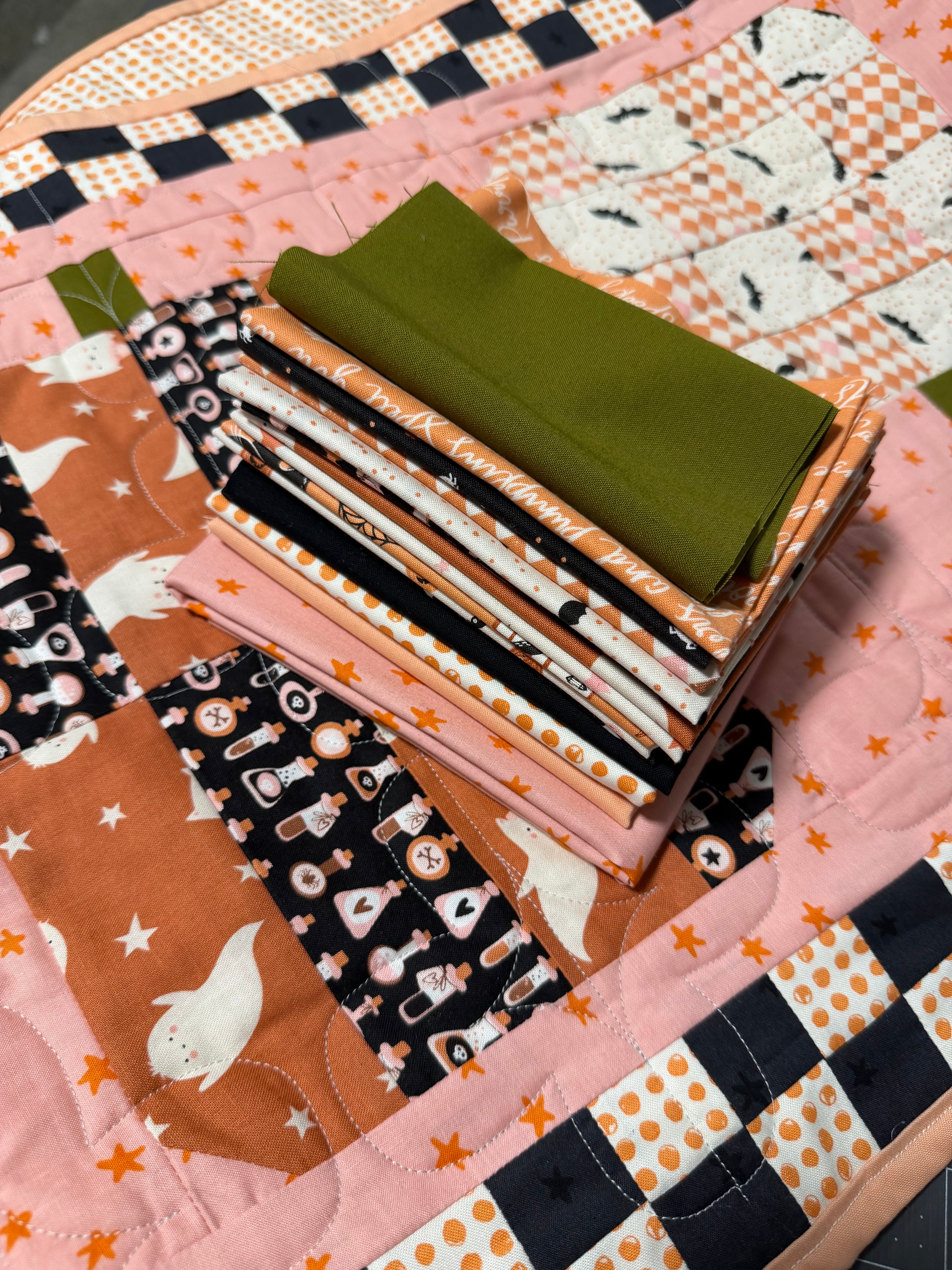 Purrs & Boos Gourd Vibes Table Runner Kit | Copper Kettle Quilt Company
