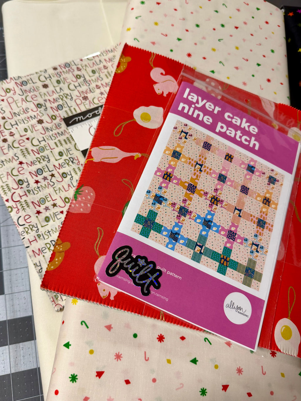 Merry Happy Layer Cake Nine Patch Kit | Ruby Star Society | Allison Ramsing