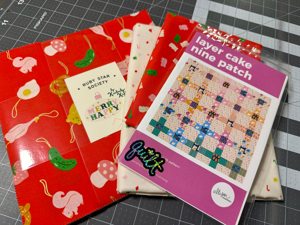 Merry Happy Layer Cake Nine Patch Kit | Ruby Star Society | Allison Ramsing