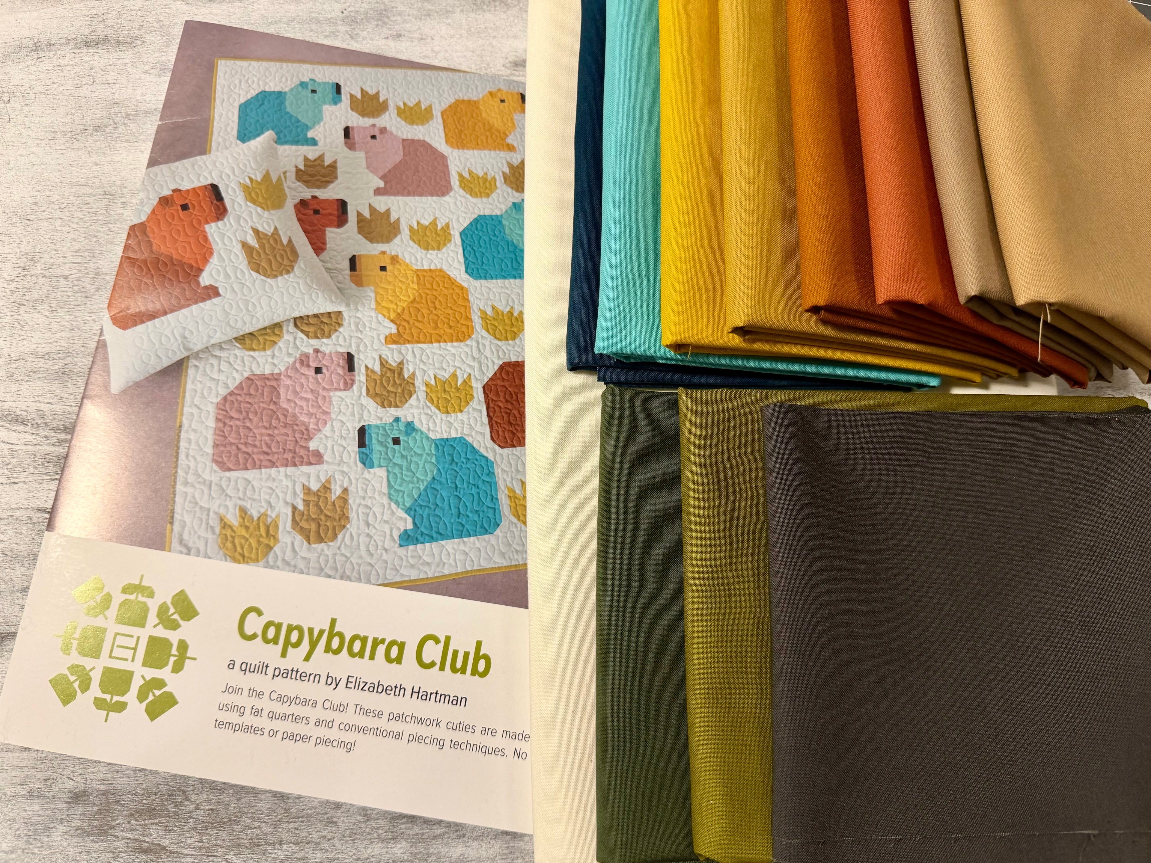 Capybara Club Quilt Kit- Lap Quilt | Elizabeth Hartman