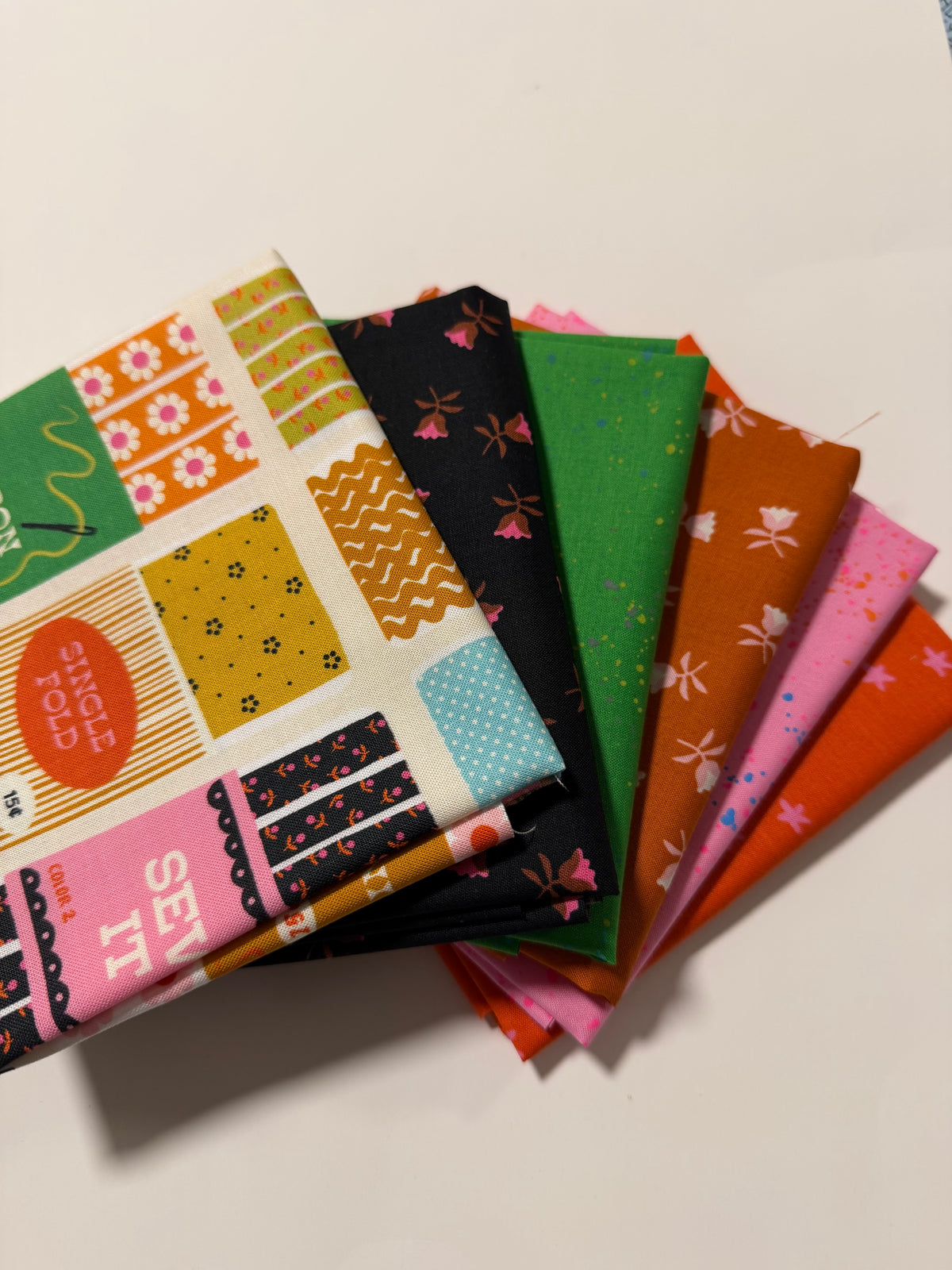 Ric-Rac Curated Fat Quarter Bundle| Ruby Star Society (6FQ)