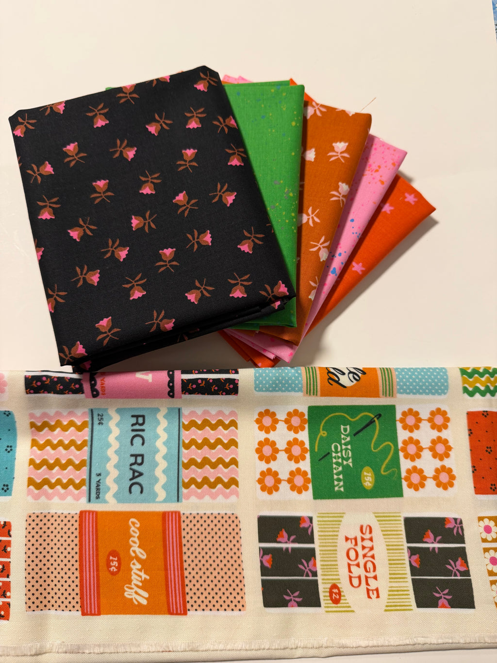 Ric-Rac Curated Fat Quarter Bundle| Ruby Star Society (6FQ)