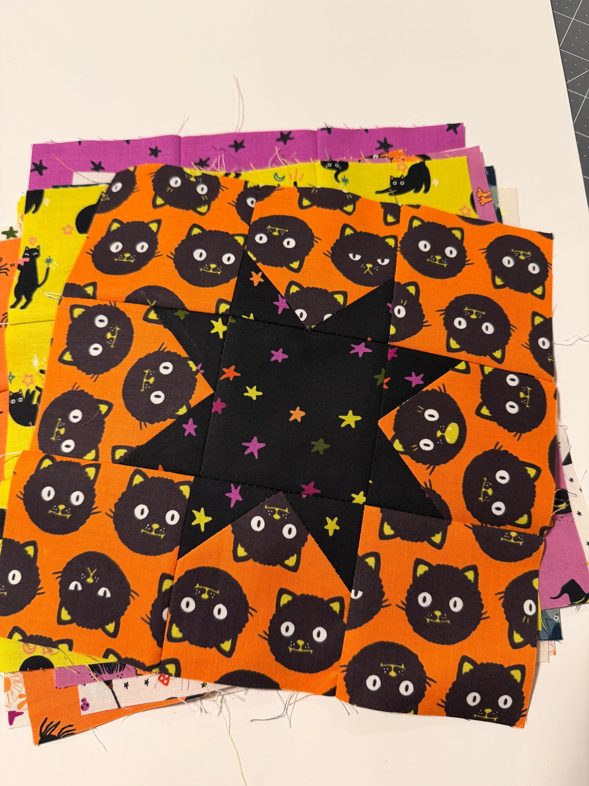 Starry Patch Quilt Kit- Large Throw | Freaky Familiars | Ruby Star Society | Quilt Cakes