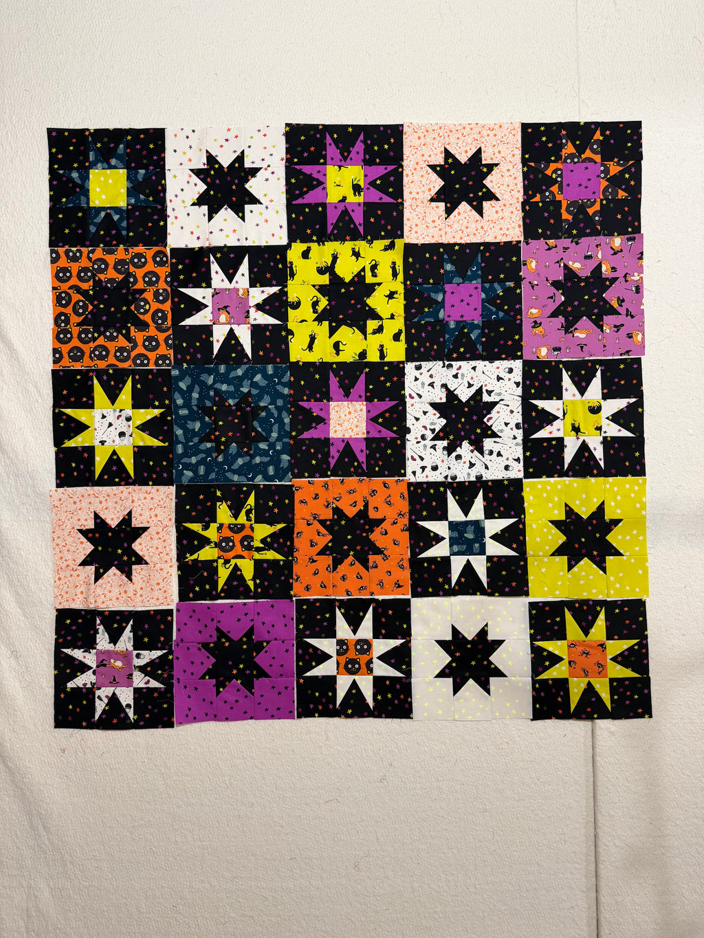 Starry Patch Quilt Kit- Large Throw | Freaky Familiars | Ruby Star Society | Quilt Cakes