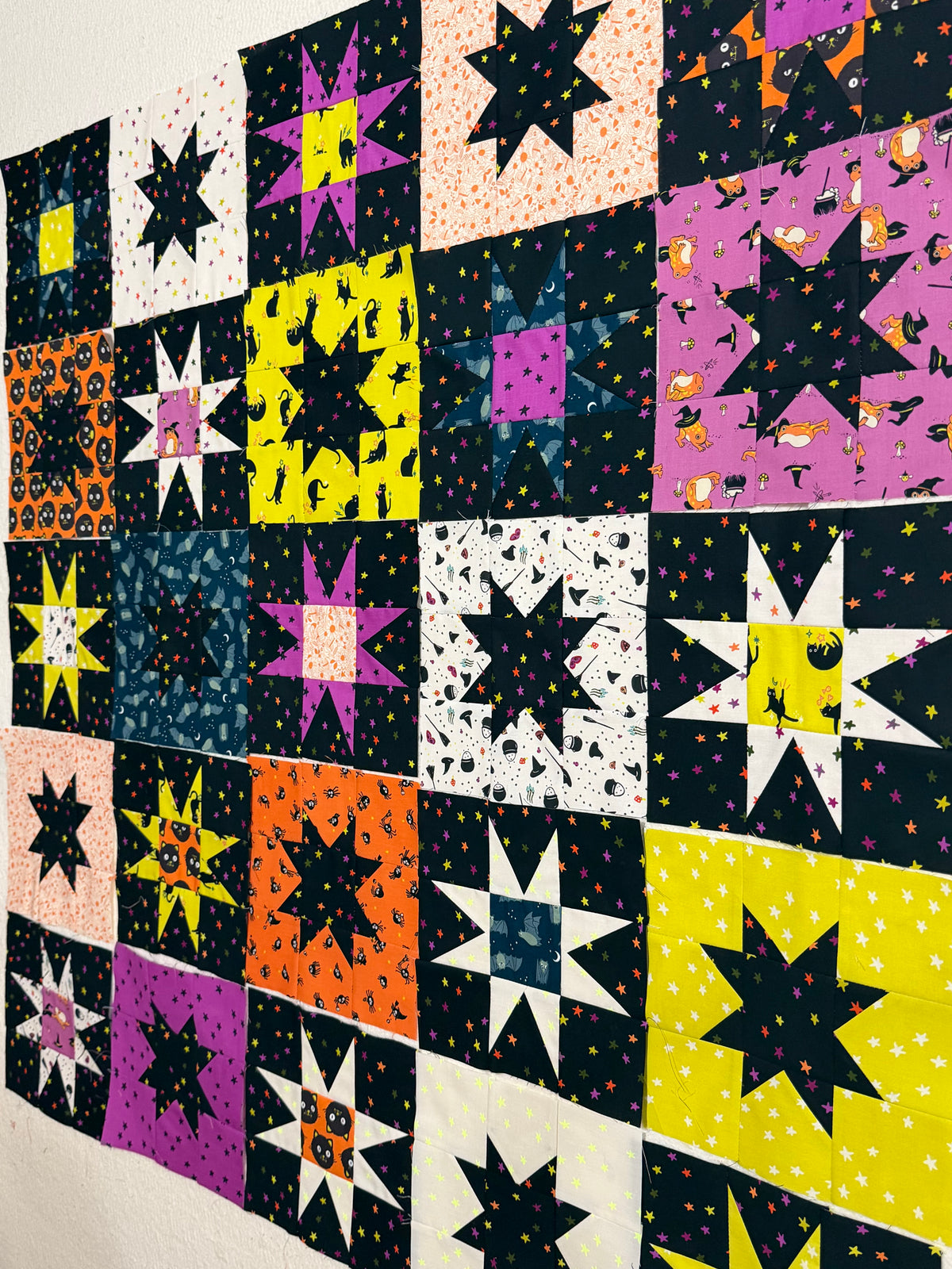 Starry Patch Quilt Kit- Large Throw | Freaky Familiars | Ruby Star Society | Quilt Cakes