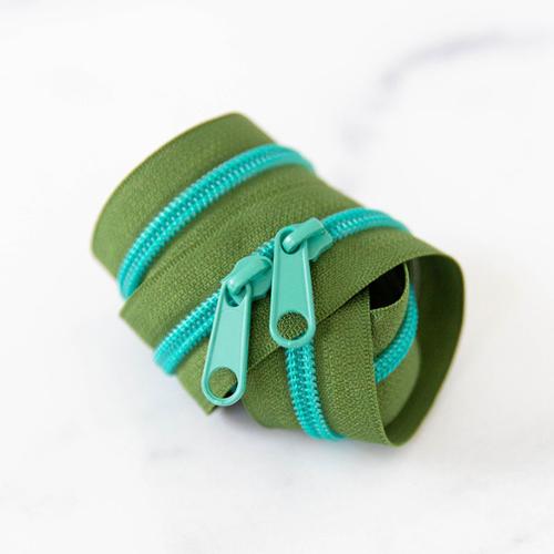 30" Zipper in Lagoon  | Stitch Supply Co.