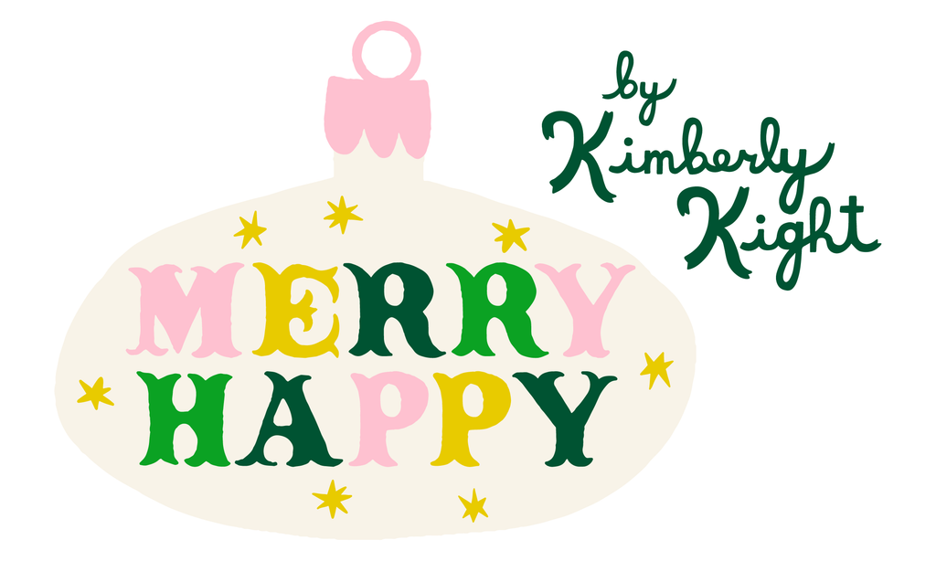 Merry Happy Christmas Confetti in Lipstick| Ruby Star Society