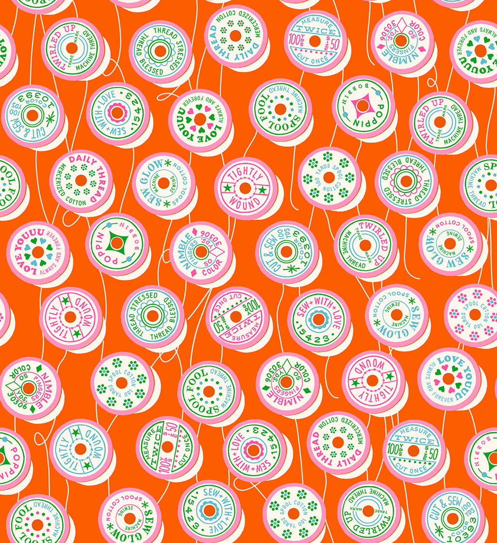 PREORDER Ruby Star Society Trinketry - Spools Novelty Sewing Notions Retro Thread in Goldfish