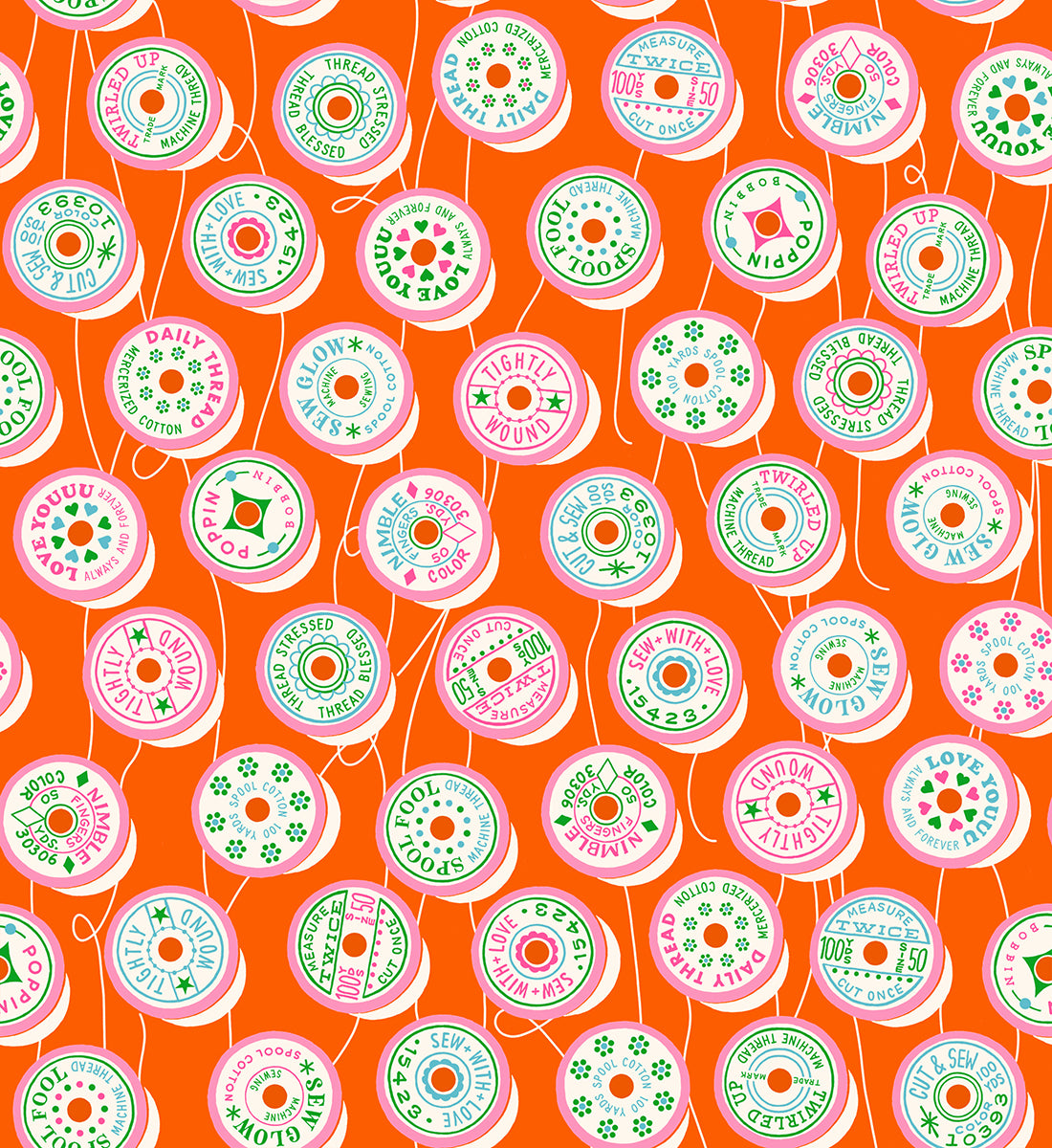 PREORDER Ruby Star Society Trinketry - Spools Novelty Sewing Notions Retro Thread in Goldfish