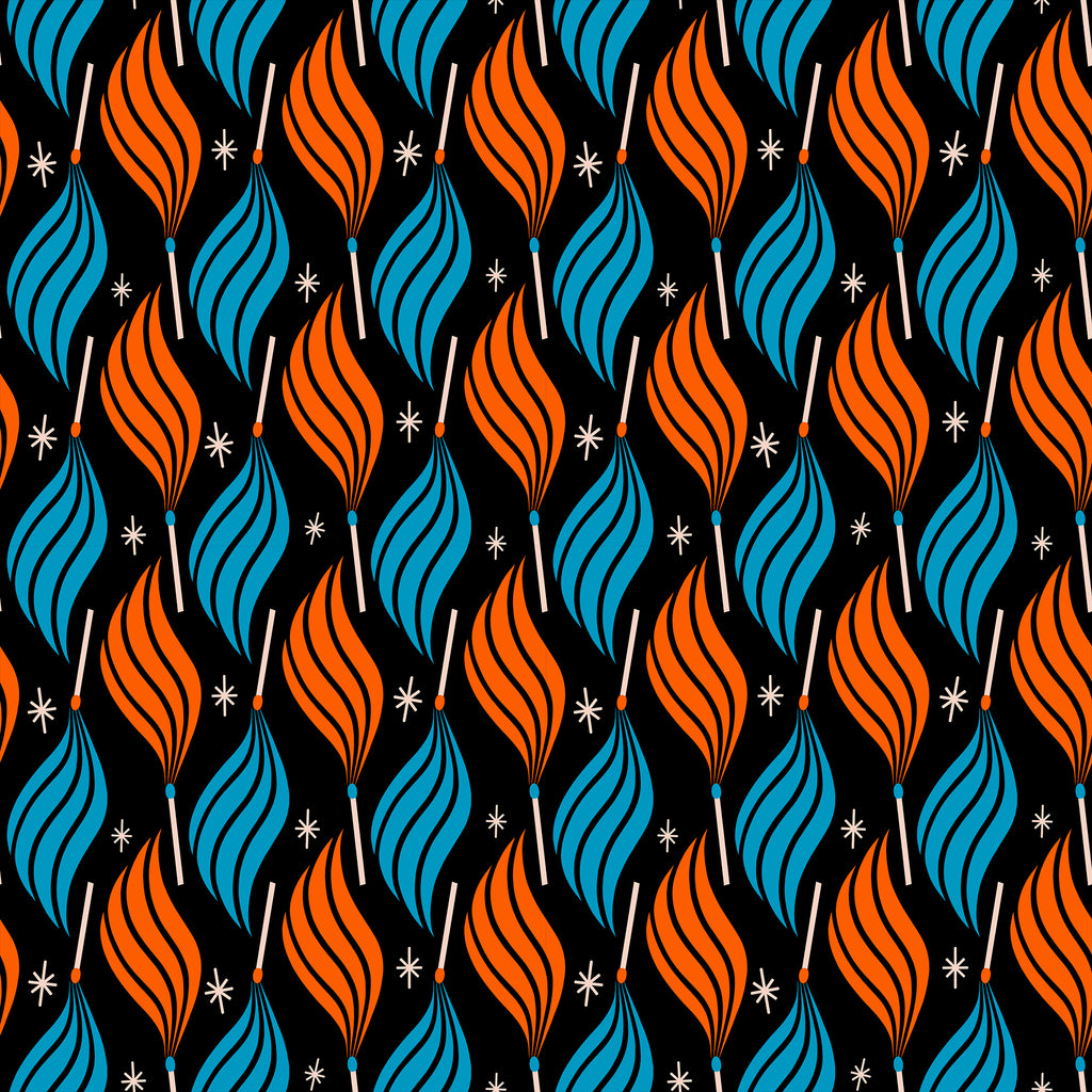 PREORDER Ruby Star Society Trinketry - Lit Novelty Flame Retro Matches in Black