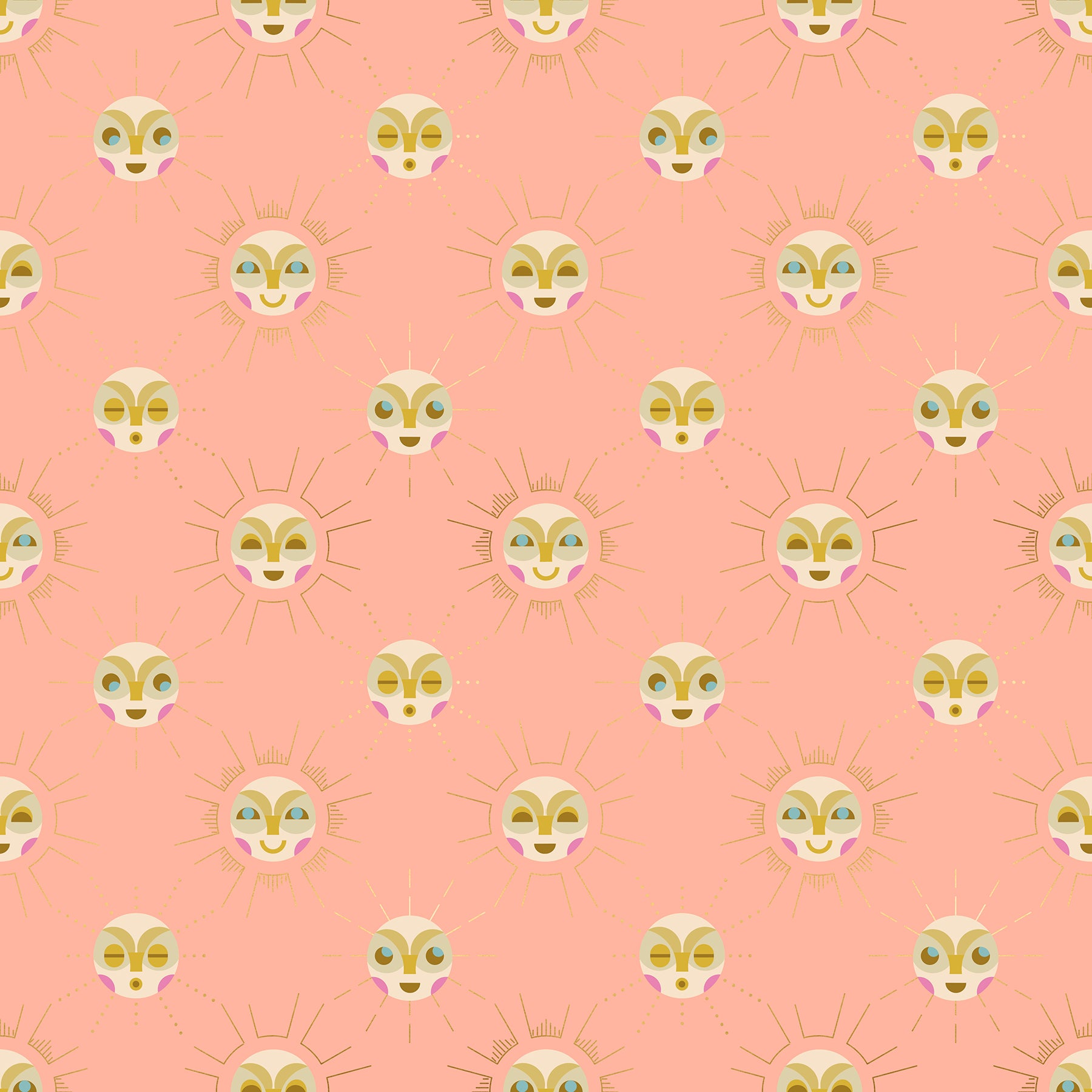 Stellar Sun Fabric Cut Ruby Star Society