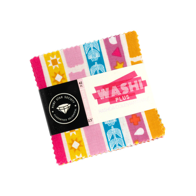 Washi Plus Mini Charm Pack – 2.5” Squares by Rashida Coleman-Hale for Ruby Star Society