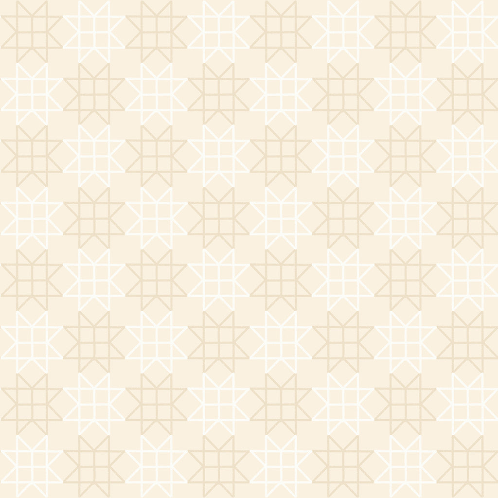 PREORDER Paper Cuts 2 - Paper Star Patchwork Geometric in Natural