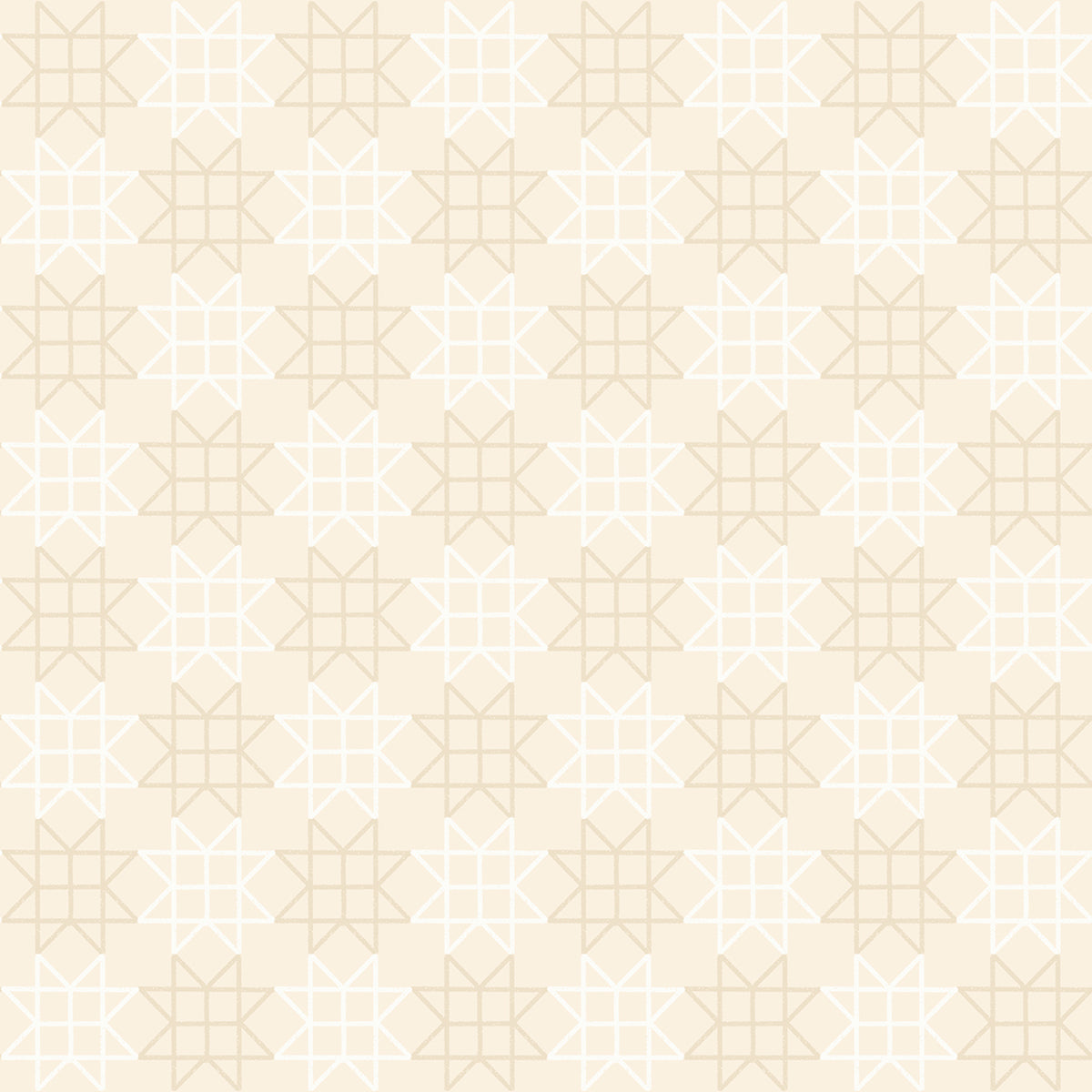 PREORDER Paper Cuts 2 - Paper Star Patchwork Geometric in Natural