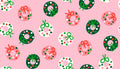 Merry Happy Wreaths in Melody Pink| Ruby Star Society