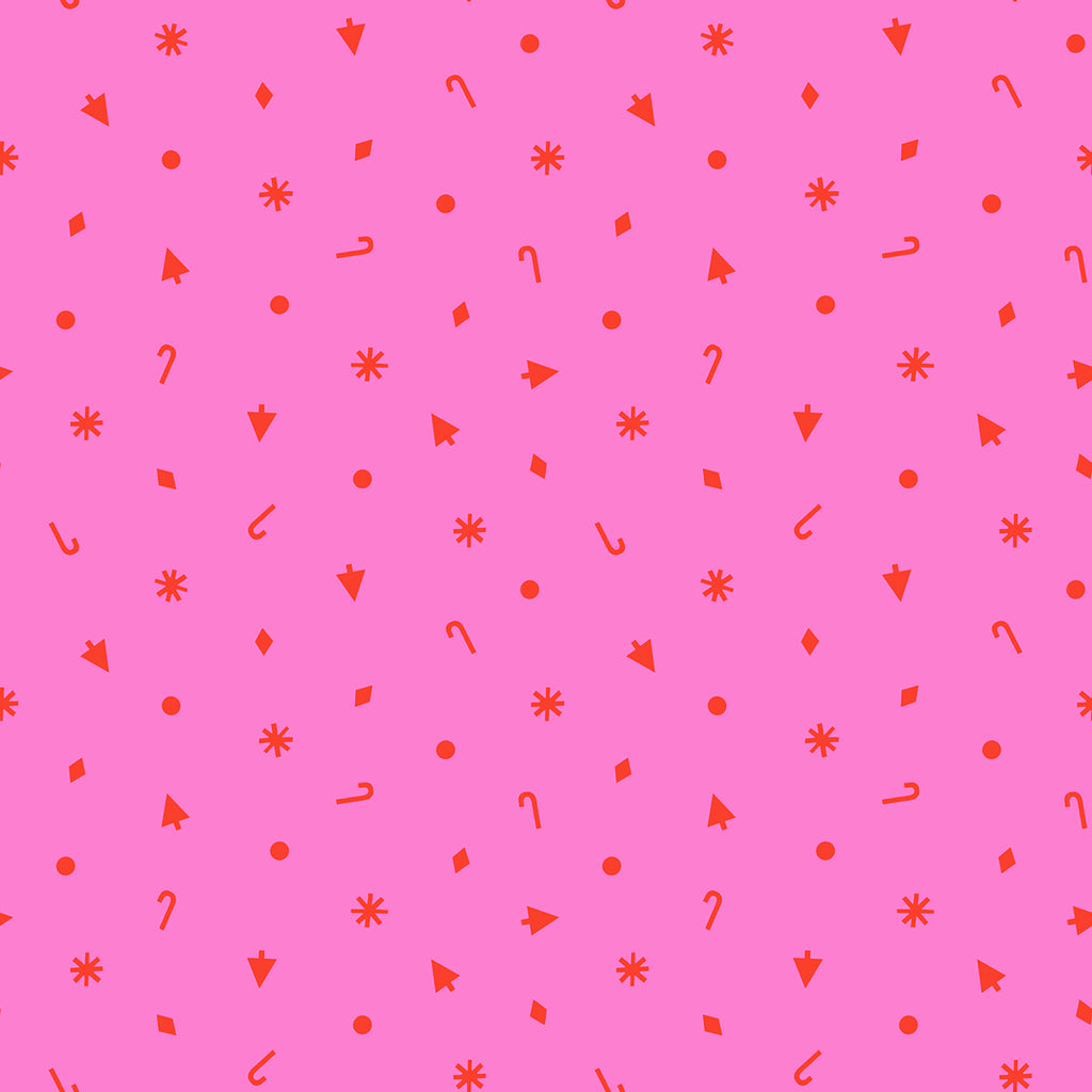 Merry Happy Christmas Confetti in Lipstick| Ruby Star Society