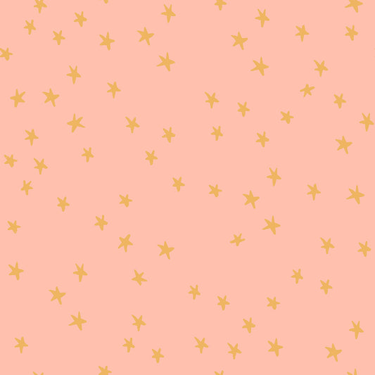 Starry in Peach- Ruby Star Society Fabric by Alexia Abegg