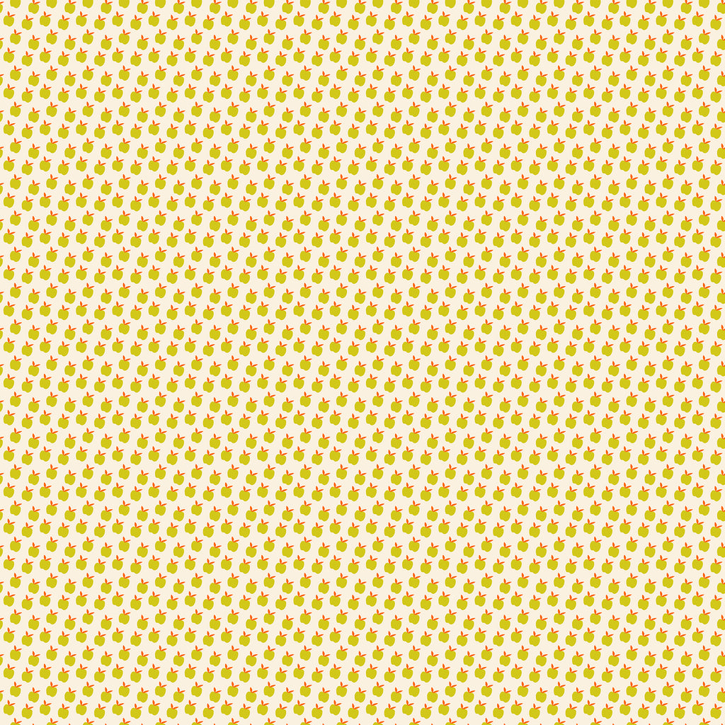 Catnap Ditsy Apples in Pistachio - Ruby Star Society by Alexia Marcelle
