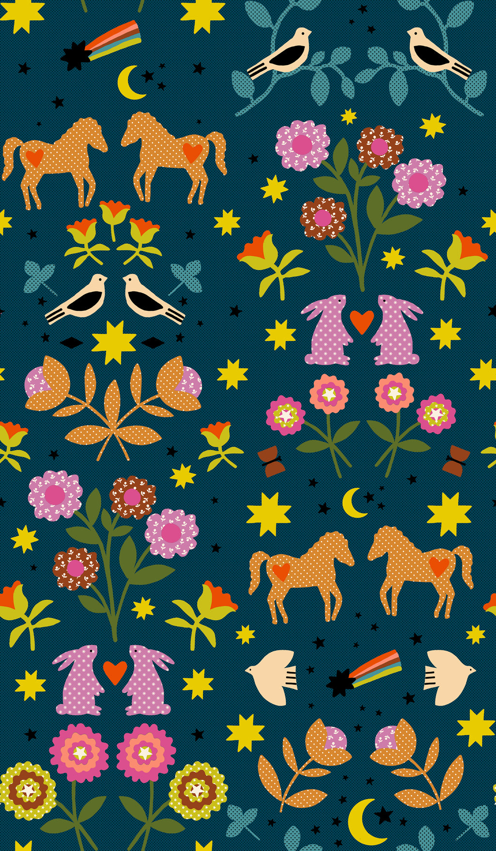 PREORDER Ruby Star Society Mystic Fable - Novelty Applique Retro Vintage in Galaxy