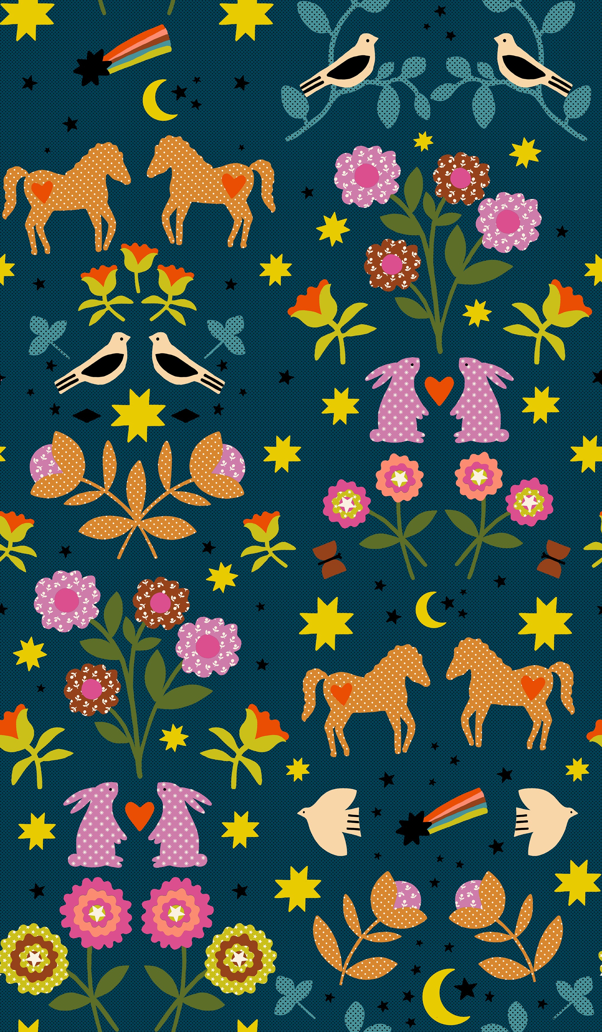 PREORDER Ruby Star Society Mystic Fable - Novelty Applique Retro Vintage in Galaxy
