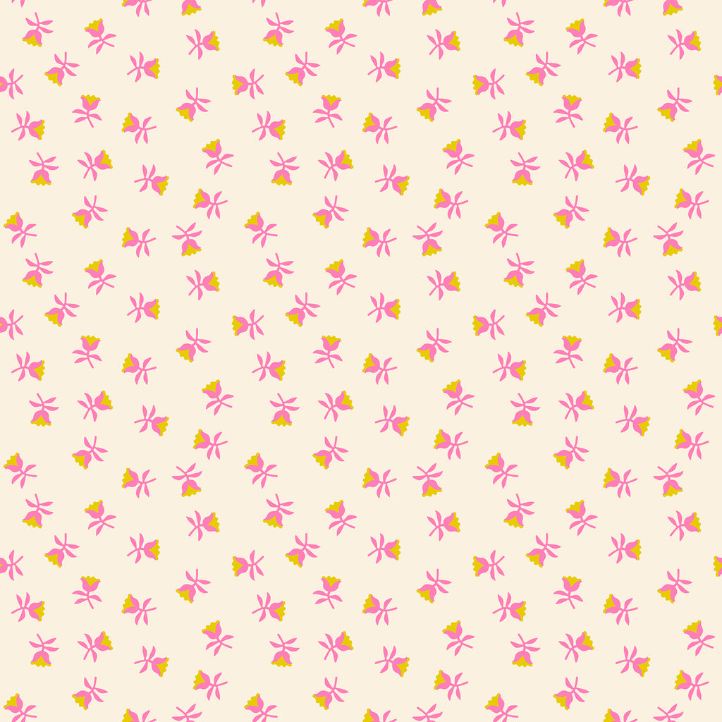 PREORDER Ruby Star Society Mystic Fable - Sweetflower Florals Retro Vintage in Neon Pink