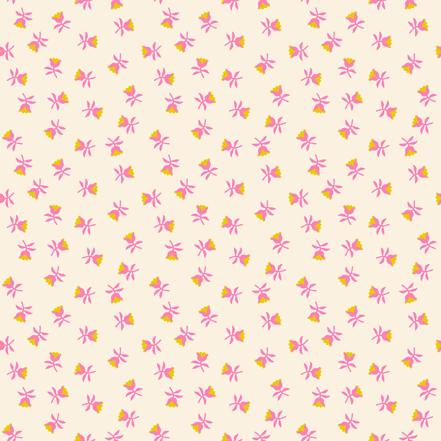 PREORDER Ruby Star Society Mystic Fable - Sweetflower Florals Retro Vintage in Neon Pink