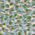 Calathea Fiddle Leaf Novelty Floral Soft Blue |Ruby Star Society Collaboration
