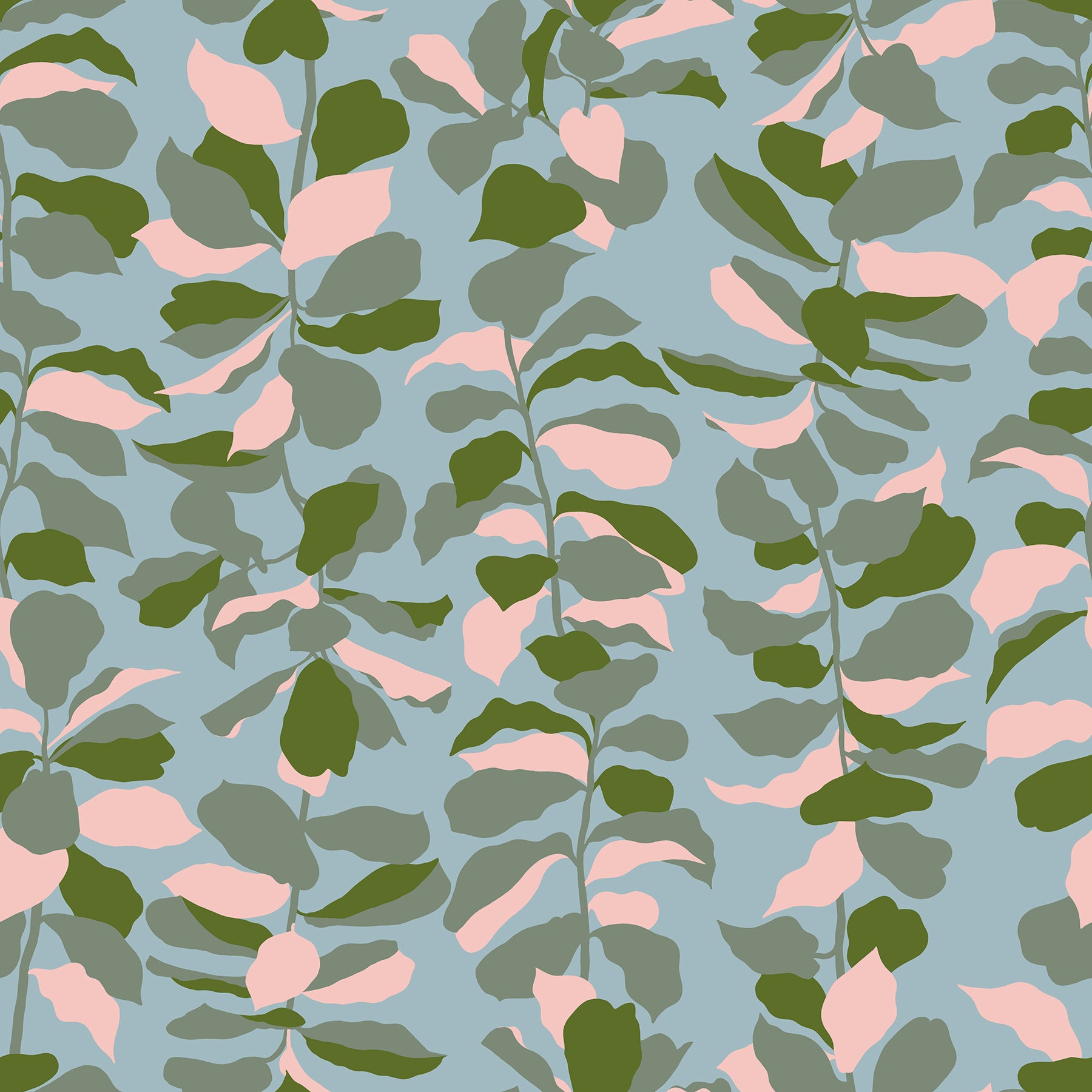 PREORDER Calathea Fiddle Leaf Novelty Floral Soft Blue