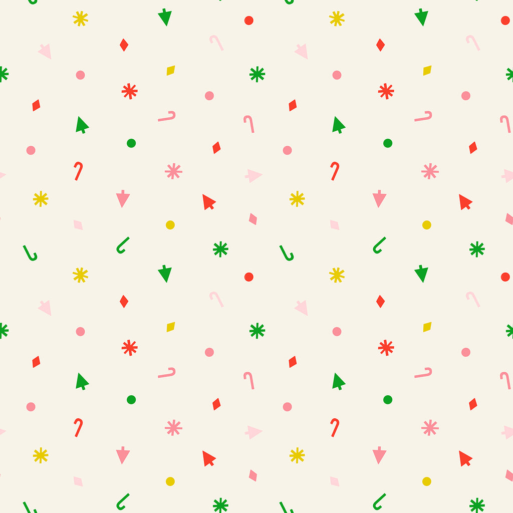 Merry Happy Christmas Confetti in Natural| Ruby Star Society