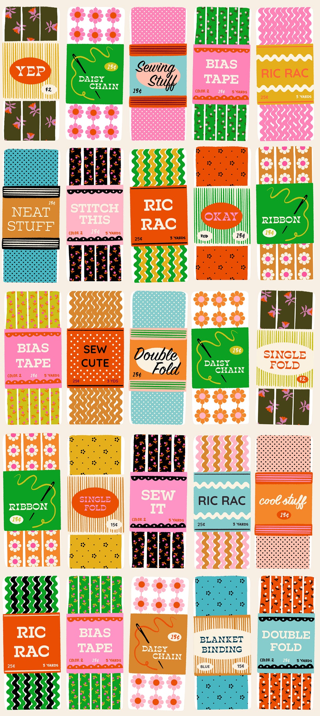 1-800 Notion Trims in Shell | Ruby Star Society