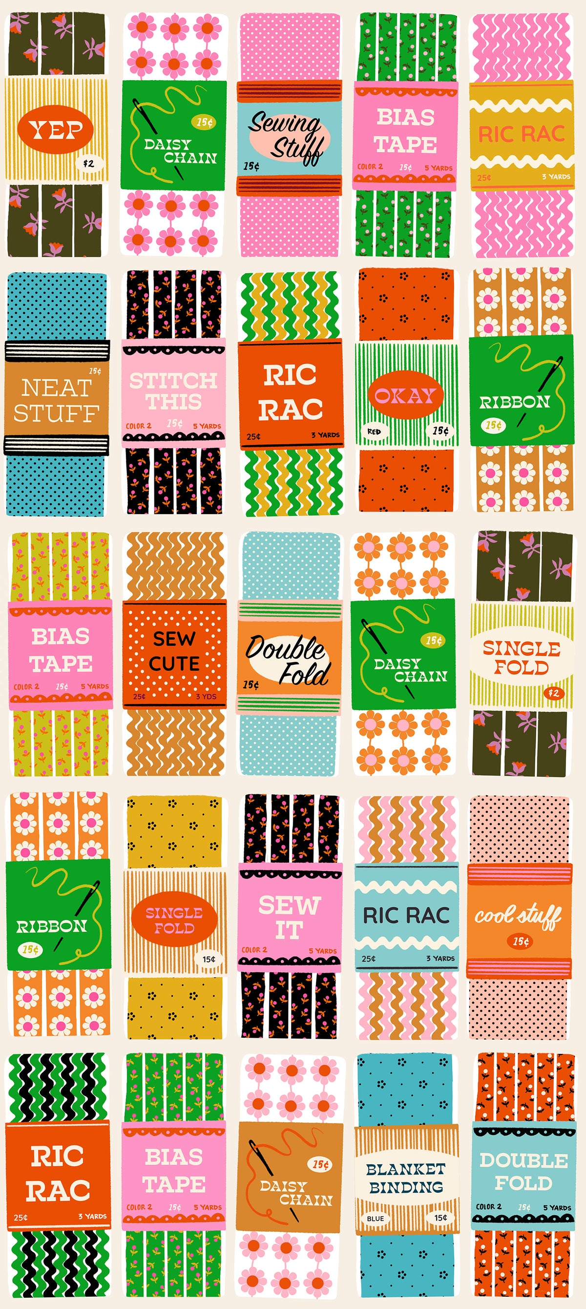 1-800 Notion Trims in Shell | Ruby Star Society