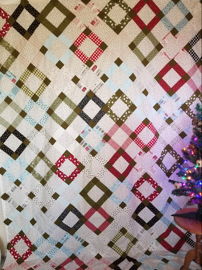 Ivy Quilt Kit - Twin (~73”x92”) | Emmitt & Ivy Jelly Roll + Mini Starry Background