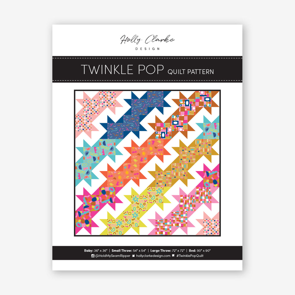 1-800 Twinkle Pop Quilt Kit- Small Throw | Ruby Star Society | Holly Clarke Designs
