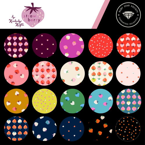 4 Yd Backing Strawberry Mini in Pale Peach - Kimberly Kight | Ruby Star Society