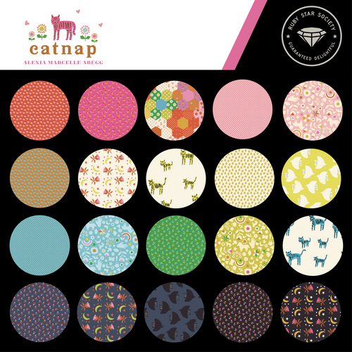 4 Yd Backing Catnap Ditsy Apples in Pistachio - Ruby Star Society by Alexia Marcelle Abegg