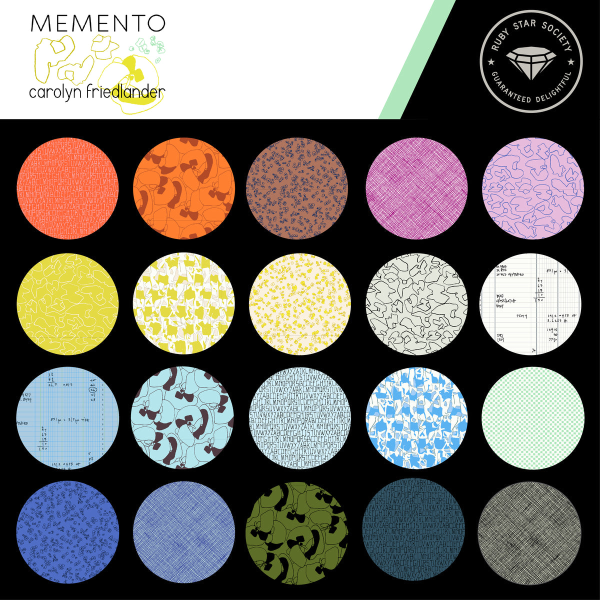 Memento Crosshatch in Black | Ruby Star Society