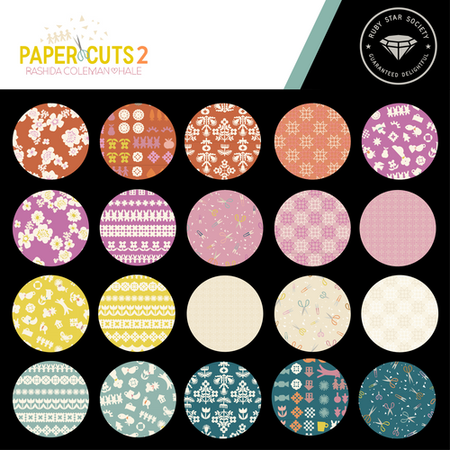 4 Yd Backing Paper Cuts 2 Together Novelty Shapes in Turquoise | Ruby Star Society